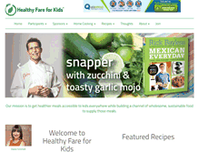 Tablet Screenshot of healthyfareforkids.com